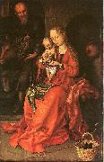 Martin Schongauer Holy Family oil